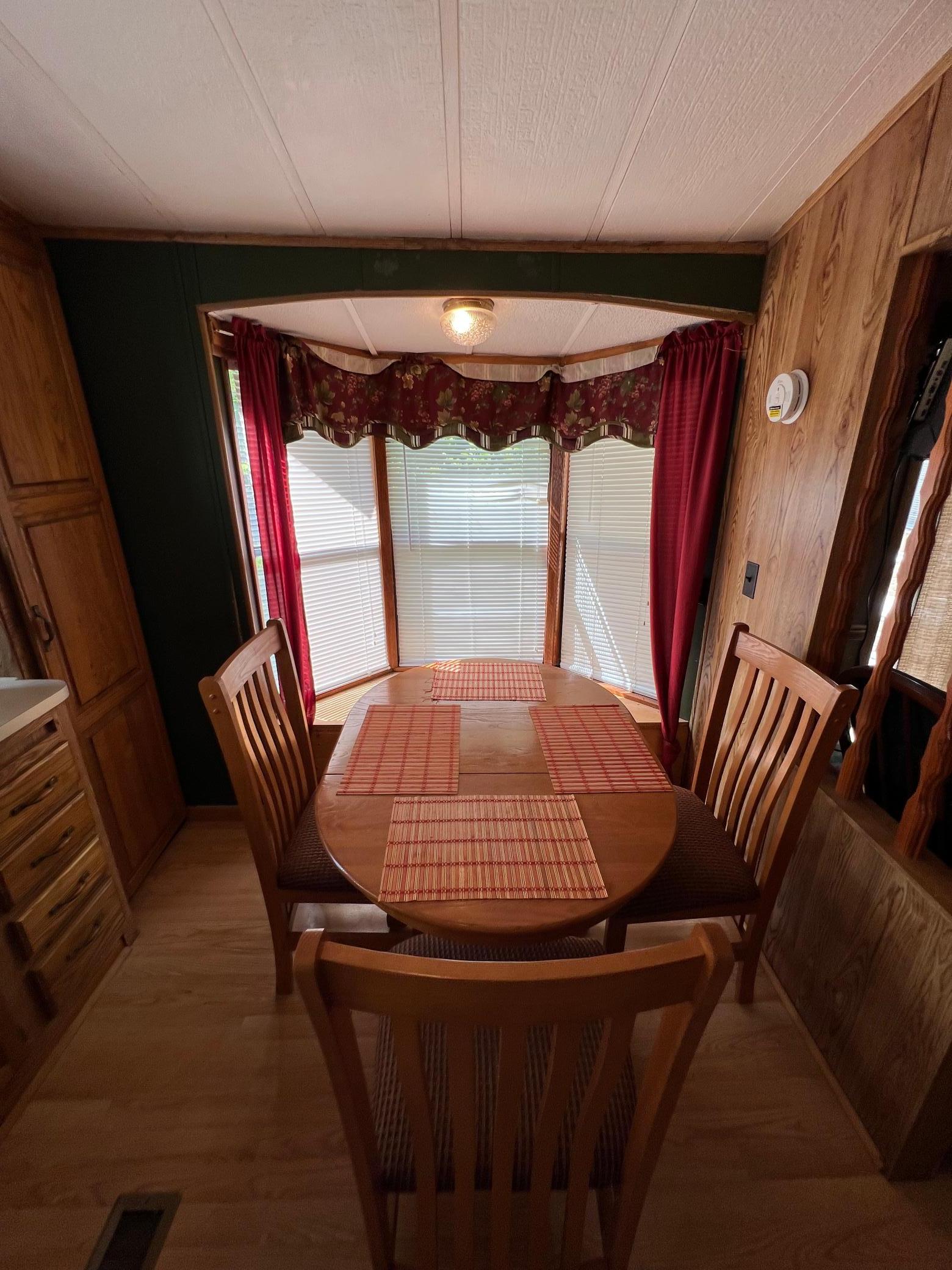 A shot of the dining room table.