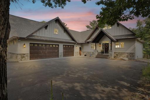 Beautiful exterior detail with this custom-built home!