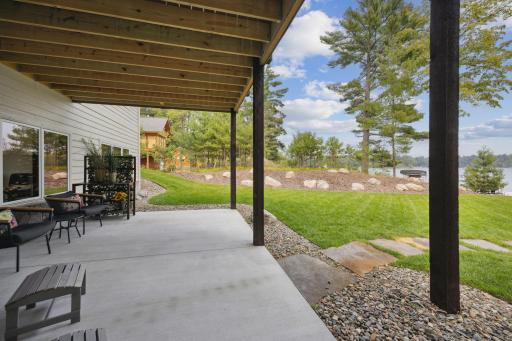 Huge walkout patio with so many entertaining options.