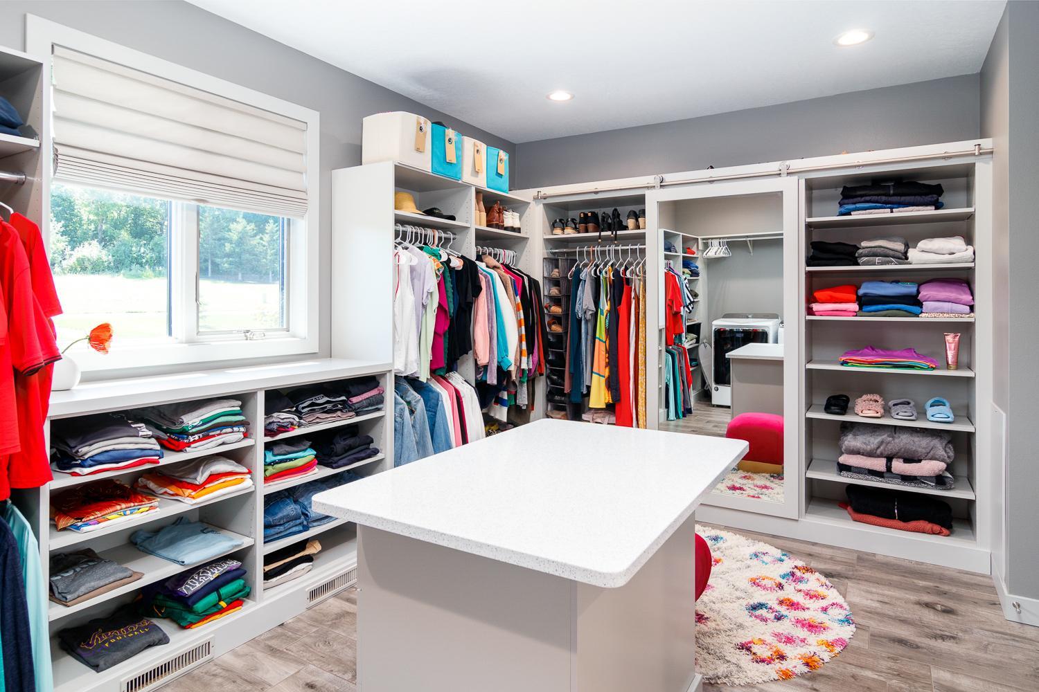 Primary walk in closet