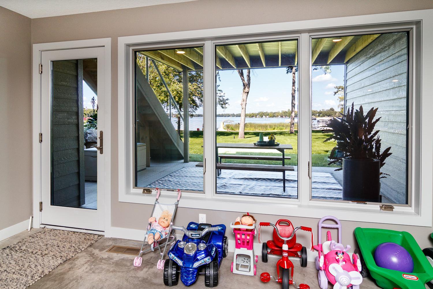 Lower level walk out