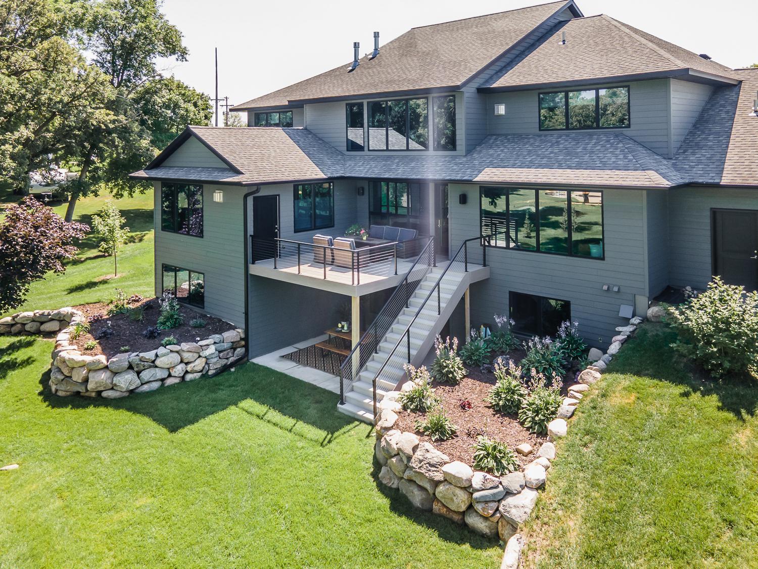 Lakeside deck & patio