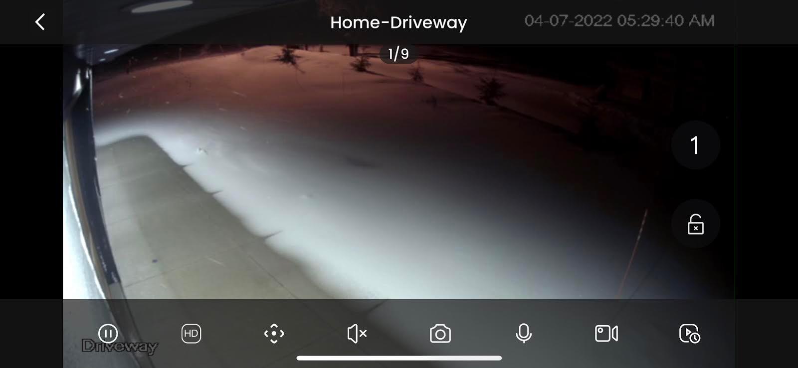 Security cam ice melt