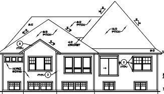 Rear Elevation-shown without the included 3 season porch.