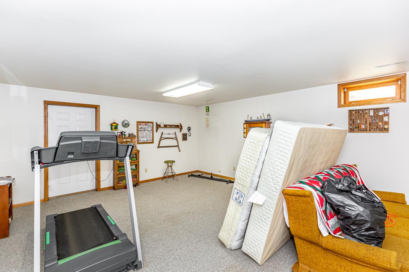 Basement-walk out door to garage