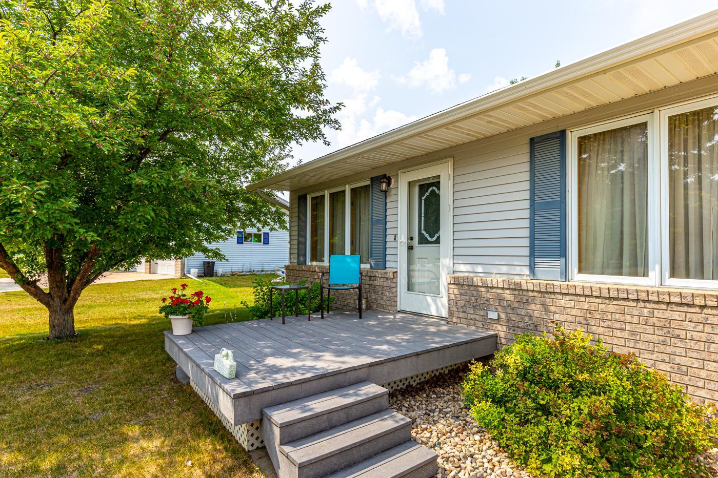 Front deck composite decking