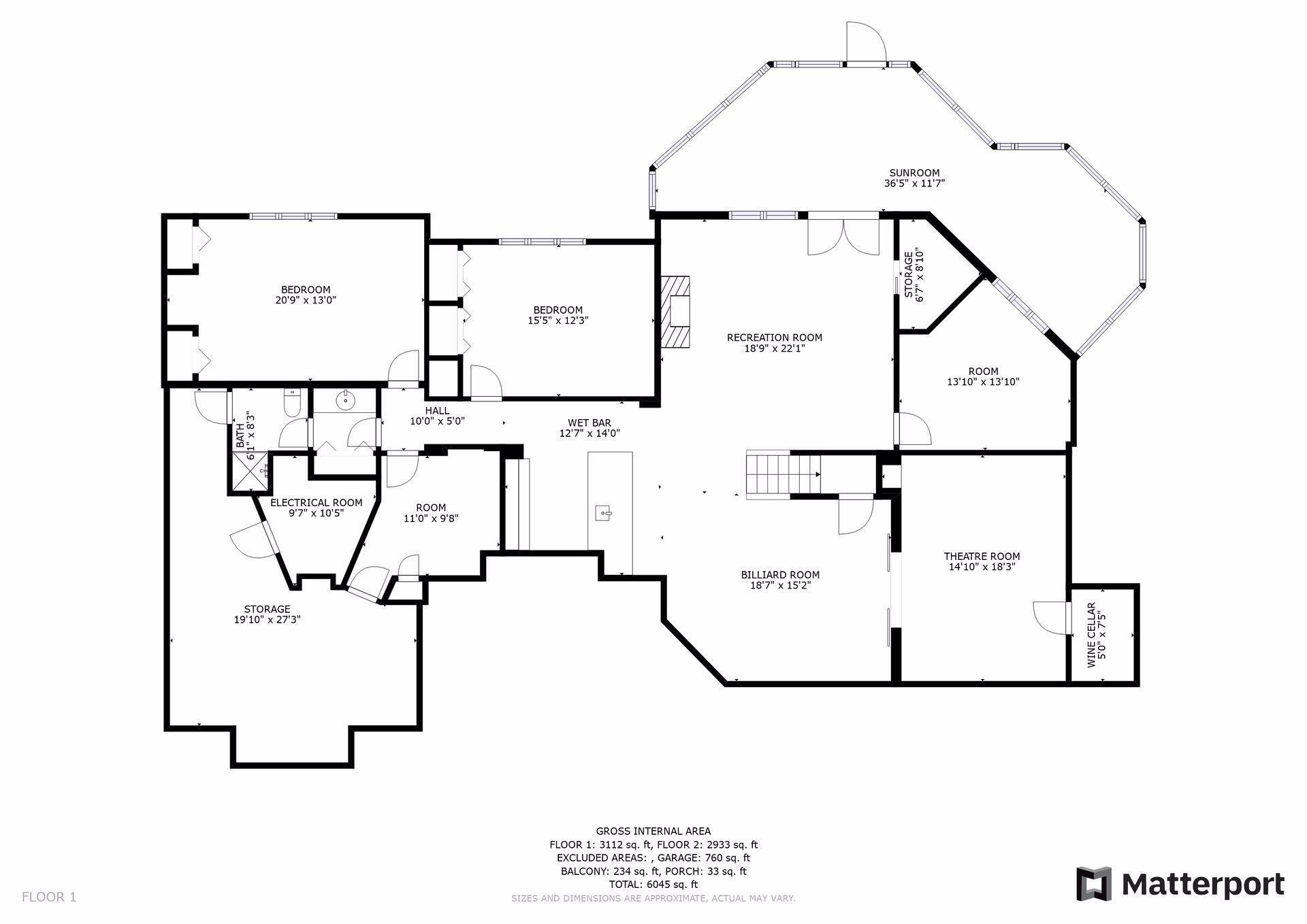 Lower lever floor plan