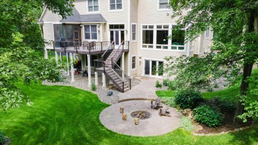 Private but plenty of open green space in the rear and front yard.