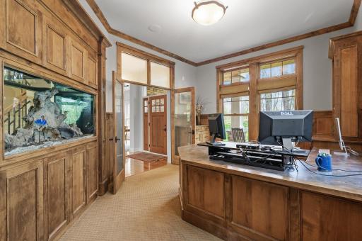 Magnificent built in aquarium or currently used as an art feature!