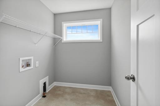 Convenient Second Floor Laundry.