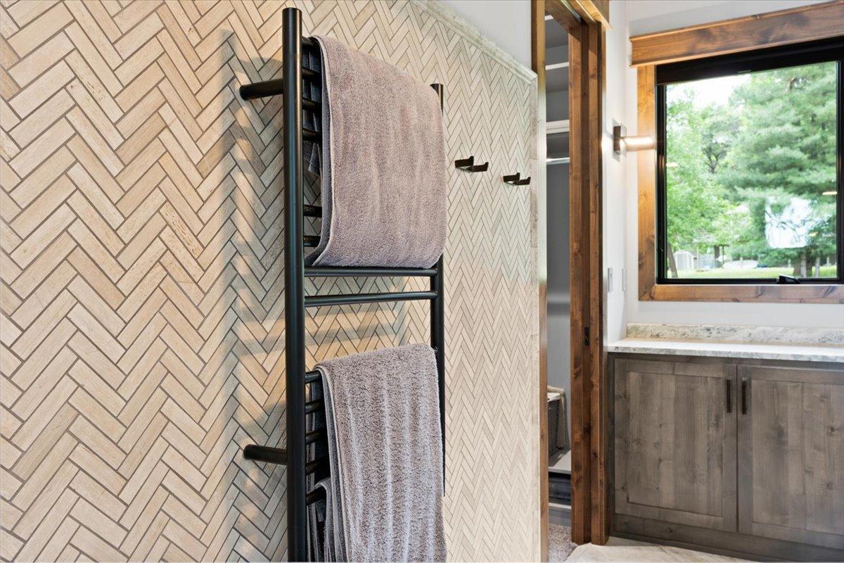 Heated towel rack!