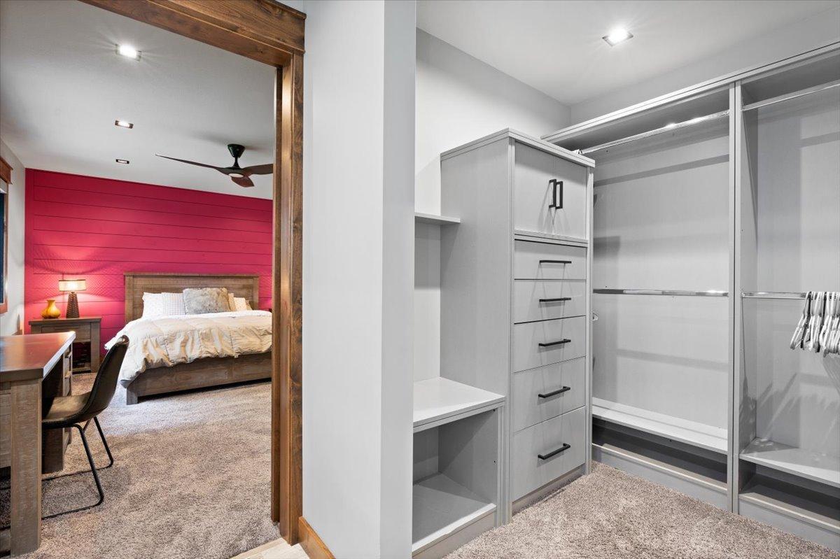 Jack and Jill bathroom shared by 2 upper level bedrooms.