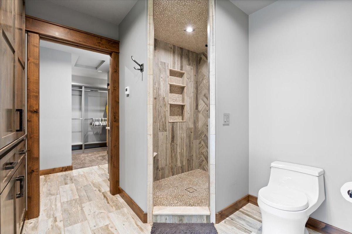 Jack and Jill bathroom shared by 2 upper level bedrooms.