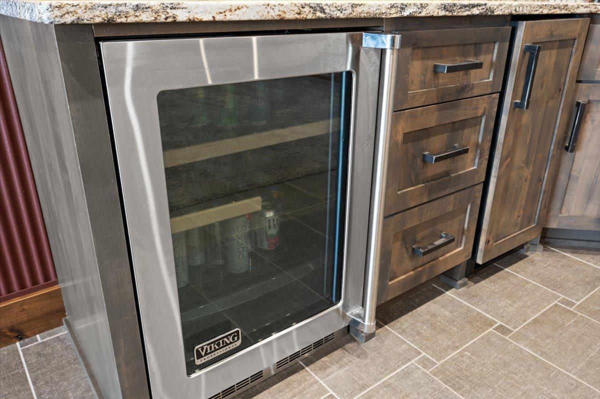 Viking beverage fridge.