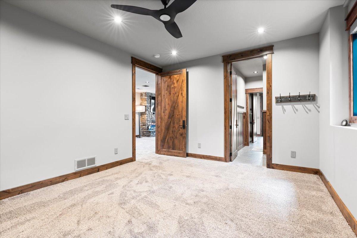 5th Bedroom in the basement is perfect for guests.