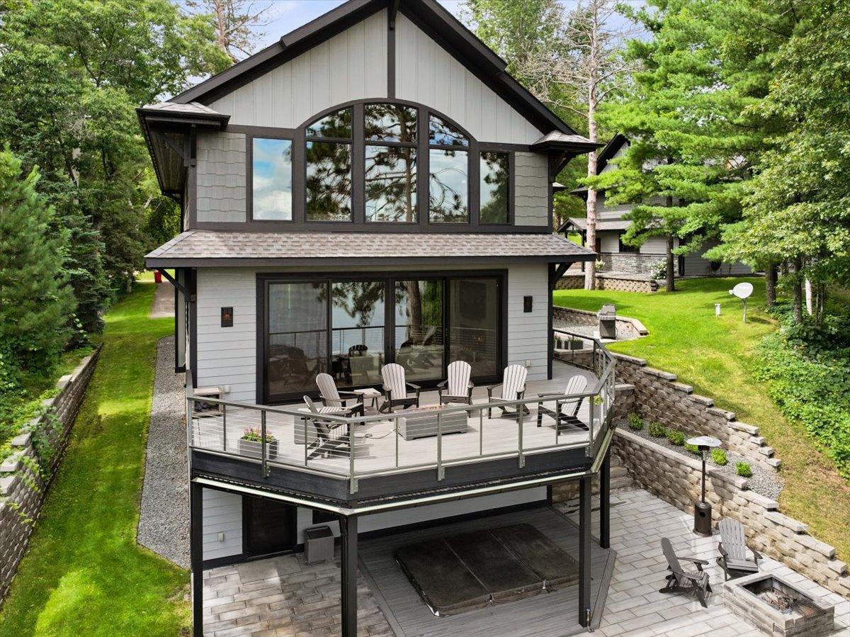 In-ground hot tub located just outside of the walk-out. The patio also has a hot/cold spigot for cleaning off your feet before you head inside!