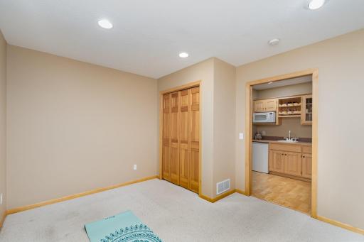 Additional flex room in lower level to be used as needed. Exercise room? office?