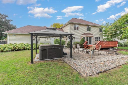 The hot tub will be removed. Pergola is optional to stay or go.