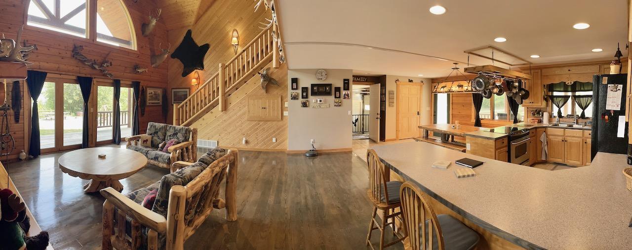 Open Concept with High and Vaulted Ceilings