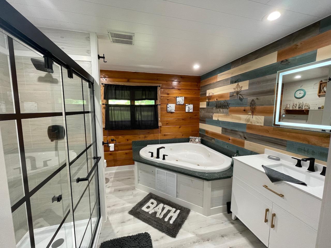 Primary Bathroom with Jetted Tub