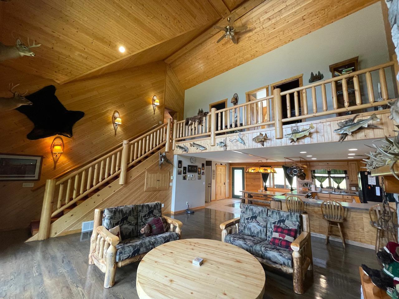 Open Stairs to Upper Level