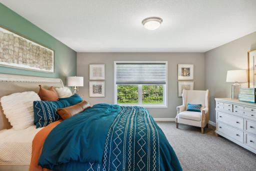 Lewis primary suite. *Please note, photos are of a similar model home, features and colors in actual home will vary. Please contact listing agent for exact specifications.