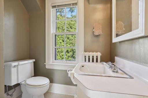 3/4 bath adjacent to the nursery/nanny bedroom.