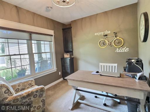 Finally the home office you have been dreaming of complete with a built in, large window, closet and French doors.