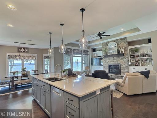 The kitchen overlooks the living room and dining room, you will always feel a part of the activity even while preparing.