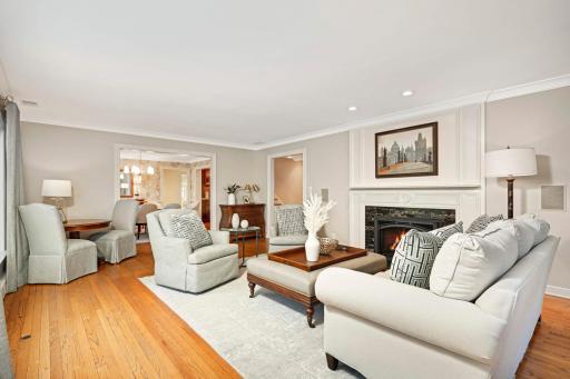 Perfect for entertaining, nice flow between living room and dining room