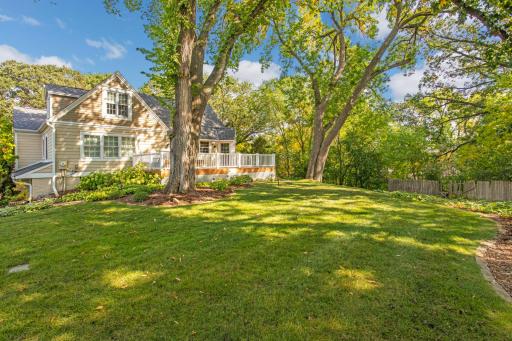 Beautiful large lot with mature landscaping