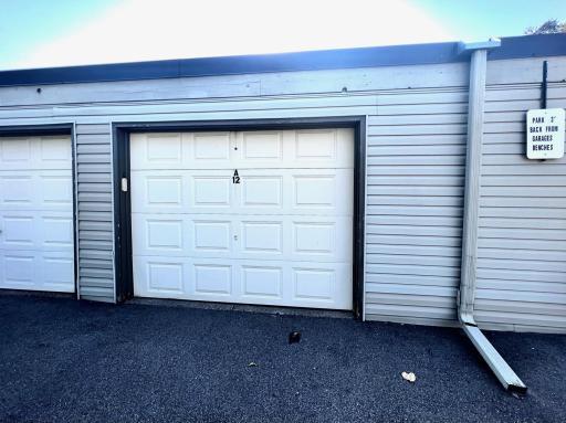 One car garage is located right next to the unit.