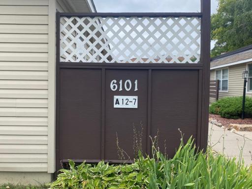 This unit is right on the other side of this sign. Great Location!
