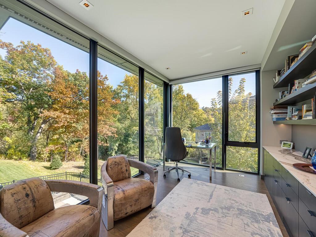 Main Floor glass enclosed Office or Den.