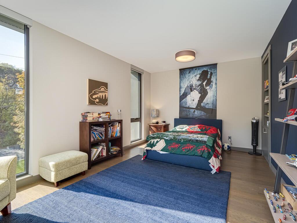 Bedroom 2 with hidden desk area and walk in closet