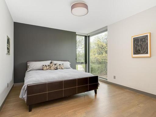 Bedroom 3 is large with great corner windows