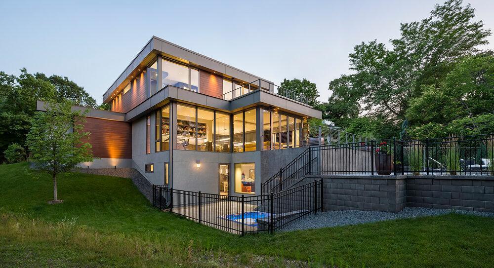 H Triple pane glass and no maintenance siding