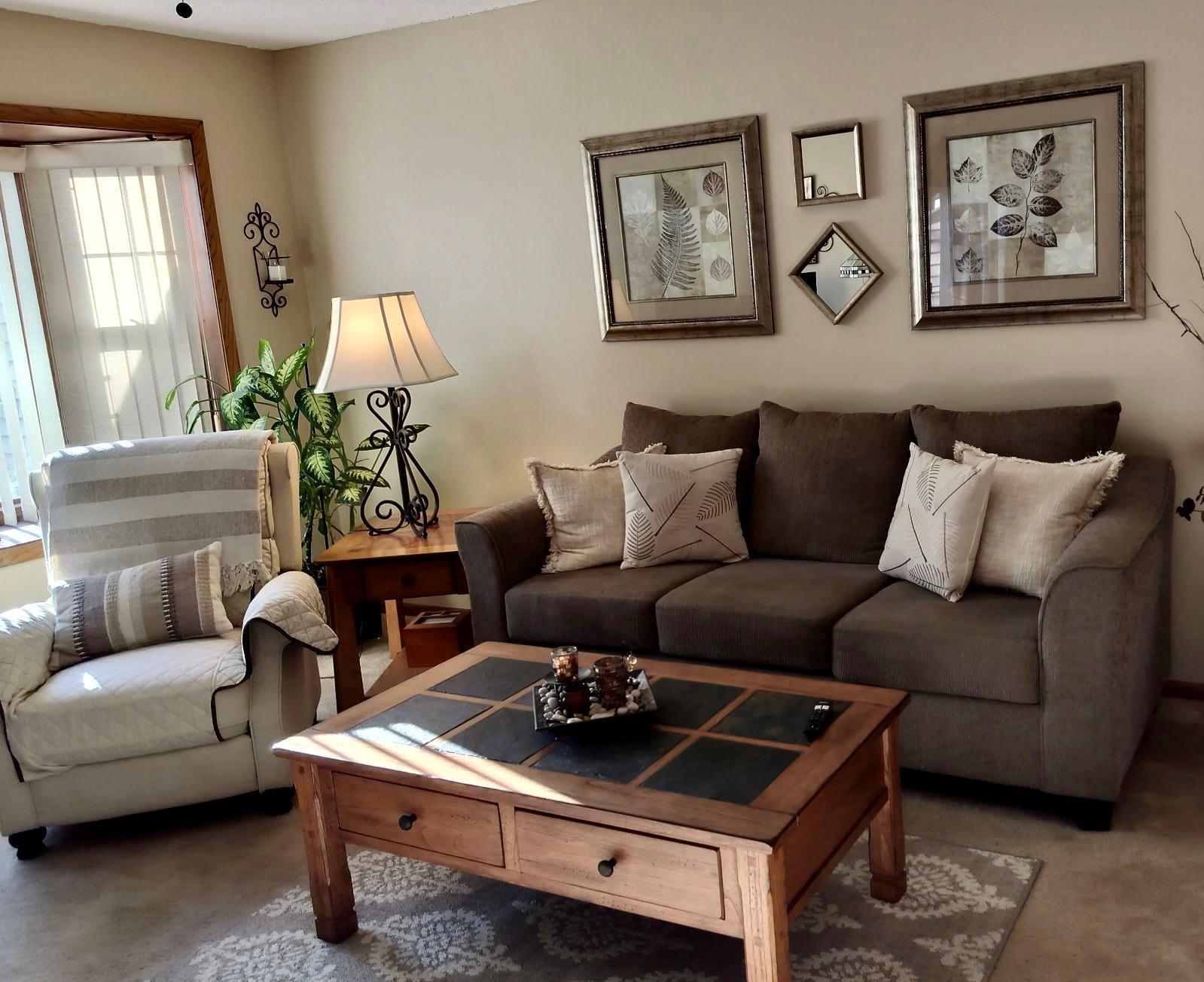 Large, bright living area