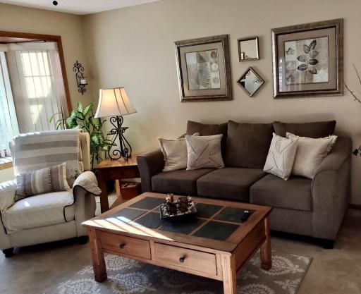 Large, bright living area