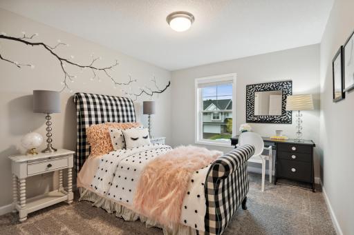Secondary bedroom with great natural light! *Pictures are of model home; Colors and options may vary