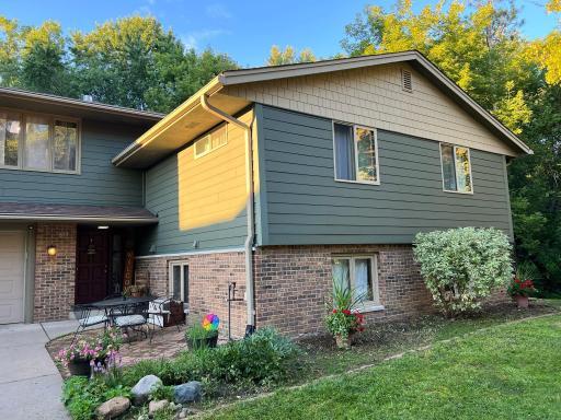 Your home features both brick and hardy board siding with a natural palette.