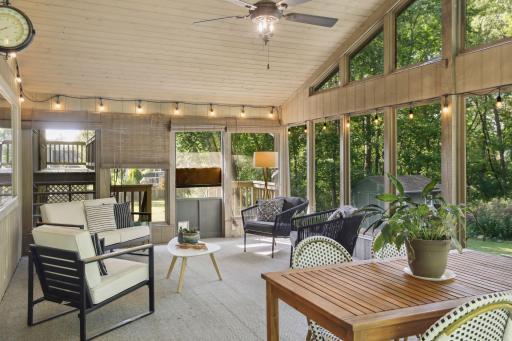 Photo for 899 Millwood Avenue, Roseville, MN 55113 - Listing #6423463 Screen porch views. Sit, relax and enjoy all of nature.