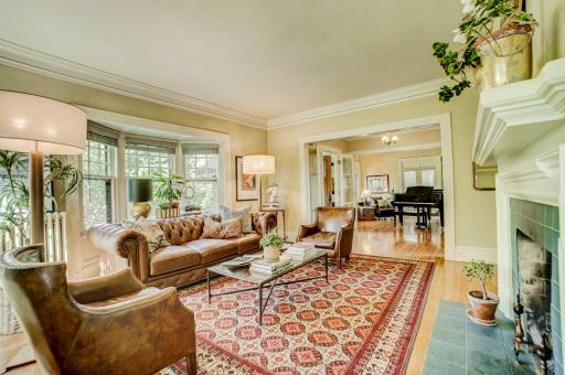 A perfect living room right off the main entry