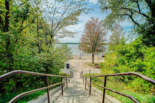 Biking and walking trails that connect to the Grand Round right across the street.