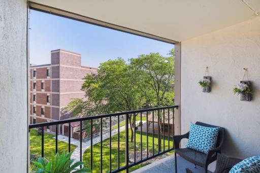 Unit Balcony w/Courtyard Views