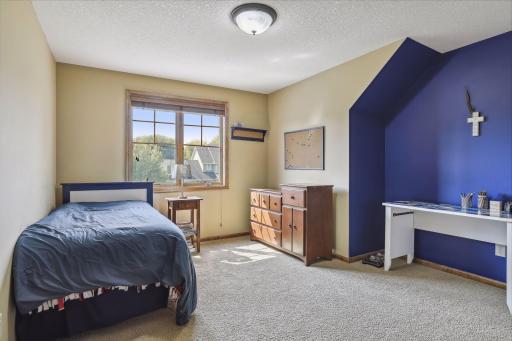 The three additional bedrooms offer a mix between large and walk-in closets.