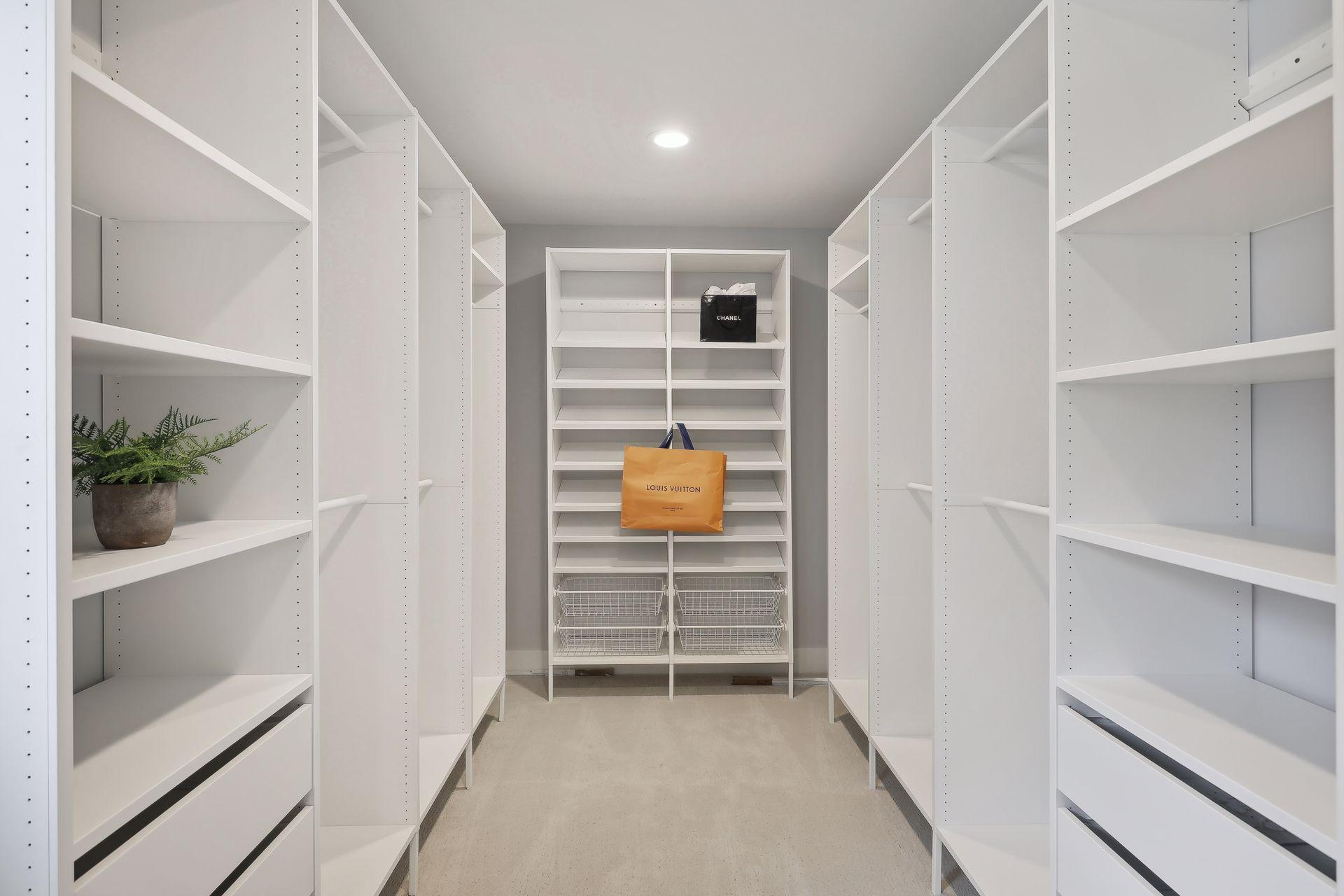 Primary walk in closet