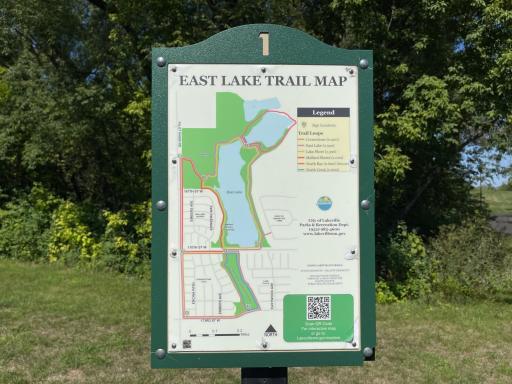 East Lake Trail Map - just across Pilot Knob Rd to the east of the house