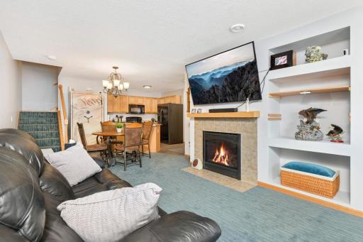 Photo for 16350 Elm Creek Lane, Lakeville, MN 55044 - Listing #6425226 Main level - Family room (flames in fireplace are simulated)