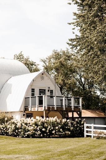Gothic arch style dairy barn